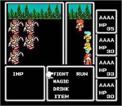 Pantallazo de Final Fantasy I.II para Nintendo (NES)