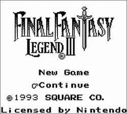 Pantallazo de Final Fantasy Legend III para Game Boy