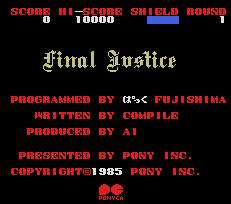 Pantallazo de Final Justice para MSX