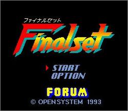 Pantallazo de Final Set Tennis (Japonés) para Super Nintendo