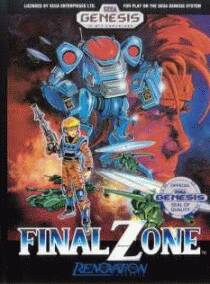 Caratula de Final Zone para Sega Megadrive