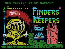 Pantallazo de Finders Keepers para MSX