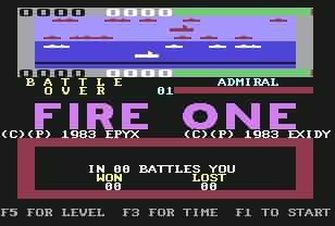 Pantallazo de Fire One para Commodore 64