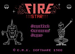 Pantallazo de Fire Star para MSX
