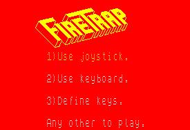 Pantallazo de Firetrap para Amstrad CPC
