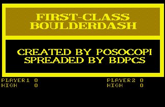 Pantallazo de First-Class Boulder Dash para Amiga