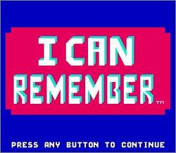 Pantallazo de Fisher-Price: I Can Remember para Nintendo (NES)