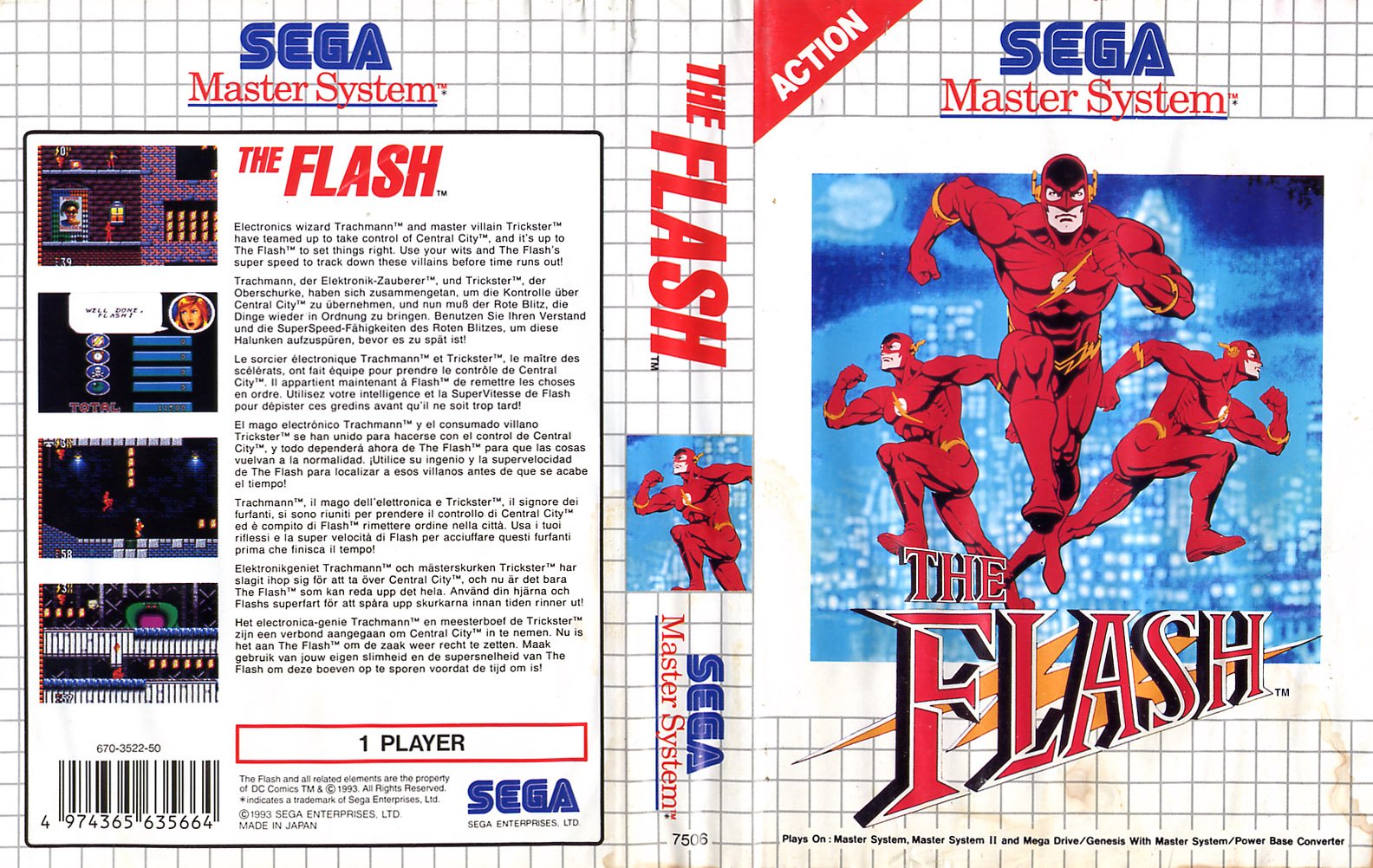 Caratula de Flash, The para Sega Master System