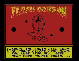 Pantallazo de Flash Gordon para MSX