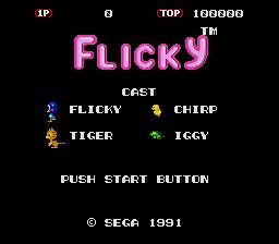 Pantallazo de Flicky para Sega Megadrive