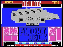 Pantallazo de Flight Deck para MSX