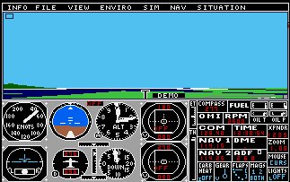 Pantallazo de Flight Simulator 2 para Amiga