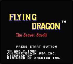 Pantallazo de Flying Dragon: The Secret Scroll para Nintendo (NES)