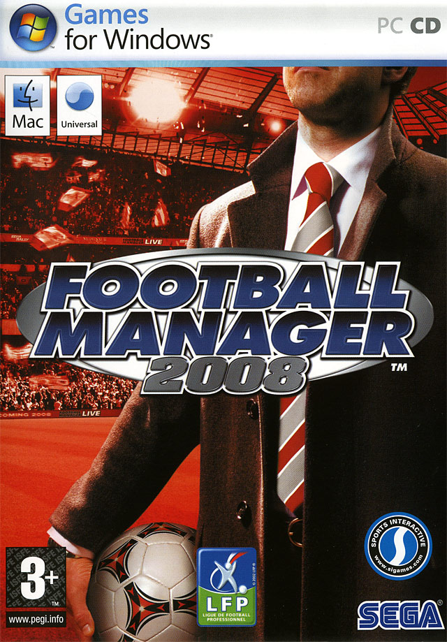 Caratula de Football Manager 2008 para PC