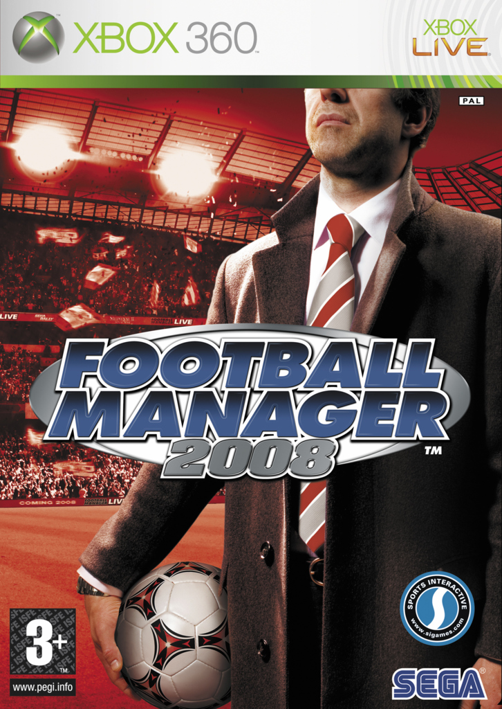Caratula de Football Manager 2008 para Xbox 360