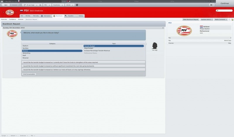 Pantallazo de Football Manager 2011 para PC