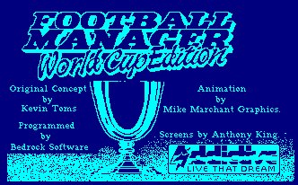 Pantallazo de Football Manager World Cup Edition para Amstrad CPC