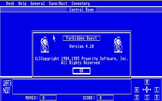 Pantallazo de Forbidden Quest para Atari ST
