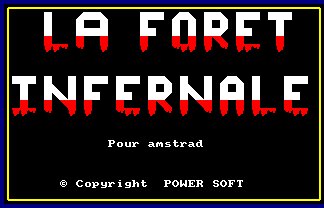 Pantallazo de Foret Infernale, La para Amstrad CPC