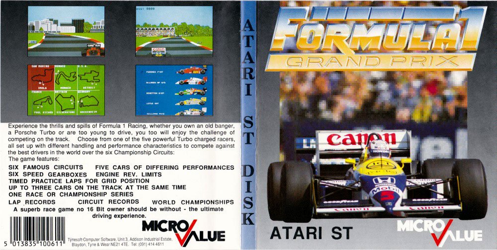 Caratula de Formula 1 Grand Prix para Atari ST