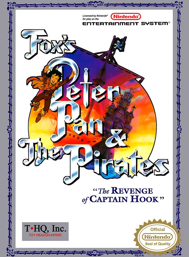 Caratula de Fox's Peter Pan and the Pirates: The Revenge of Captain Hook para Nintendo (NES)