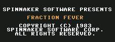 Pantallazo de Fraction Fever para Commodore 64