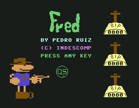 Pantallazo de Fred para Commodore 64