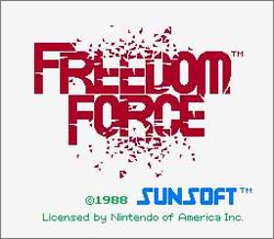 Pantallazo de Freedom Force para Nintendo (NES)