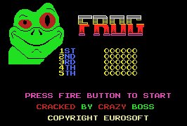 Pantallazo de Frog para MSX