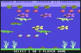 Pantallazo de Frogger II para Commodore 64