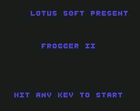 Pantallazo de Frogger II para Commodore 64