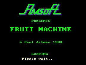 Pantallazo de Fruit Machine para Amstrad CPC