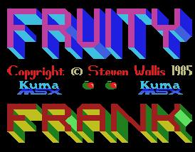 Pantallazo de Fruity Frank para MSX
