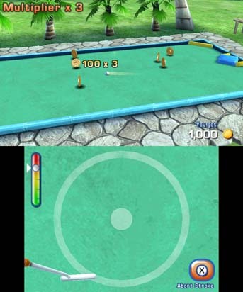 Pantallazo de Fun! Fun! Minigolf TOUCH! para Nintendo 3DS