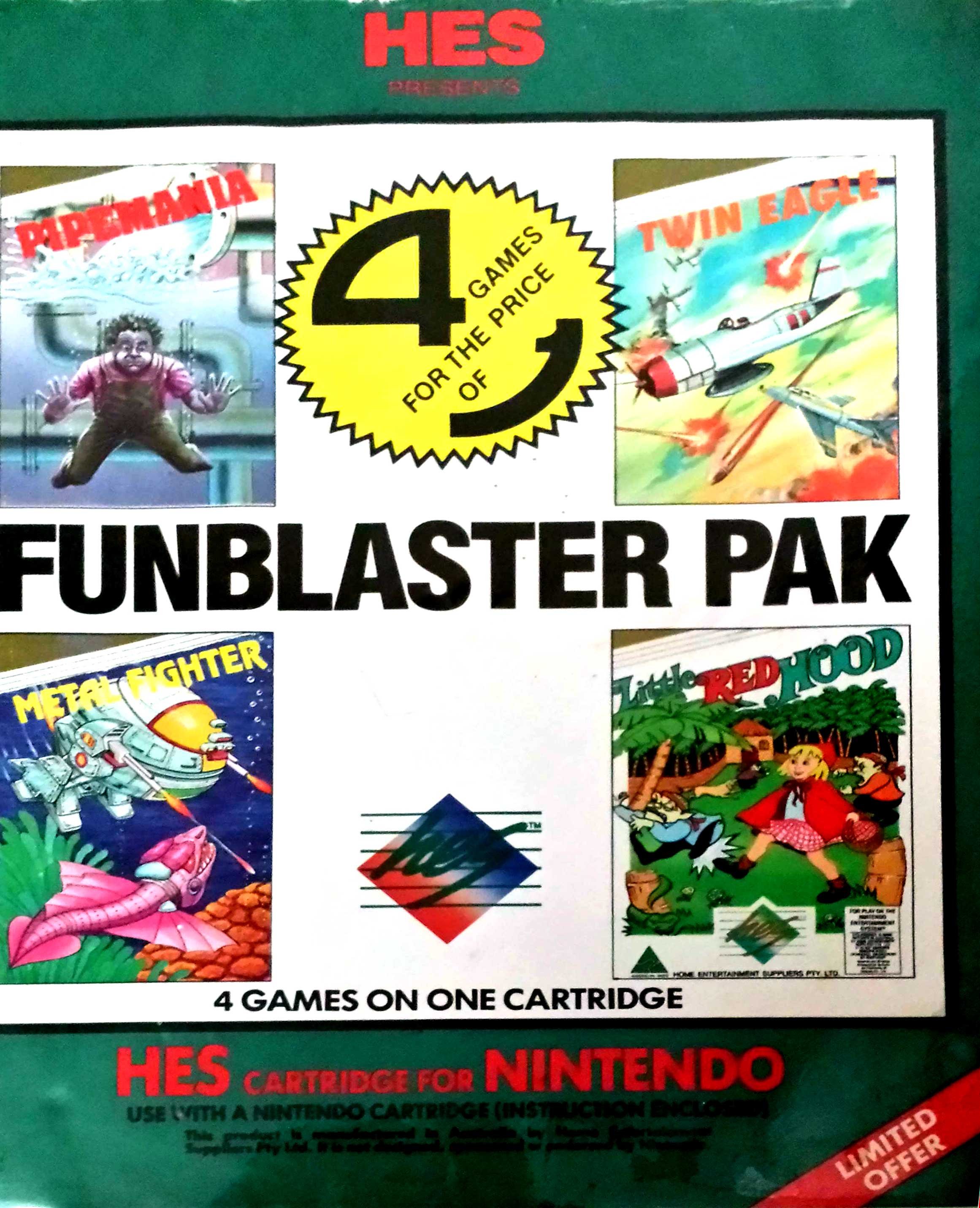 Caratula de Funblaster Pak para Nintendo (NES)
