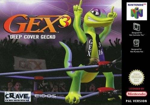 Caratula de GEX 3: Deep Cover Gecko para Nintendo 64