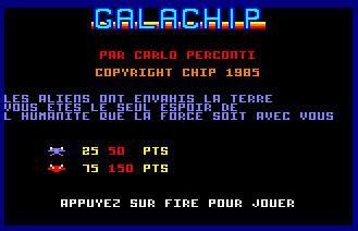 Pantallazo de Galachip para Amstrad CPC