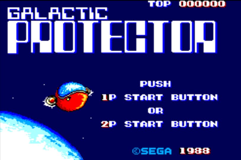 Pantallazo de Galactic Protector para Sega Master System