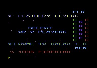 Pantallazo de Galax-i-Birds para Commodore 64