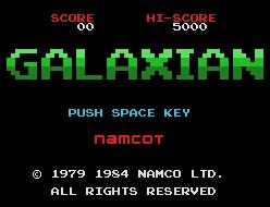 Pantallazo de Galaxian para MSX