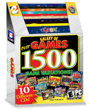 Caratula de Galaxy of Games 1500 para PC