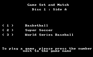 Pantallazo de Game, Set And Match para Amstrad CPC