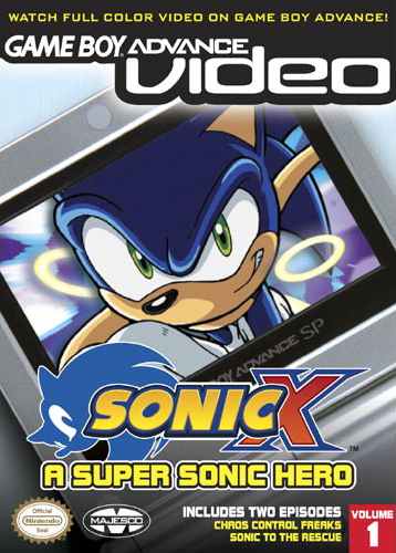 Caratula de Game Boy Advanced Video - Sonic X - Volume 1 para Game Boy Advance