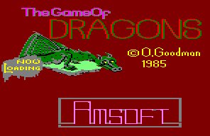 Pantallazo de Game Of Dragons, The para Amstrad CPC