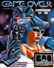 Caratula de Game Over para Commodore 64