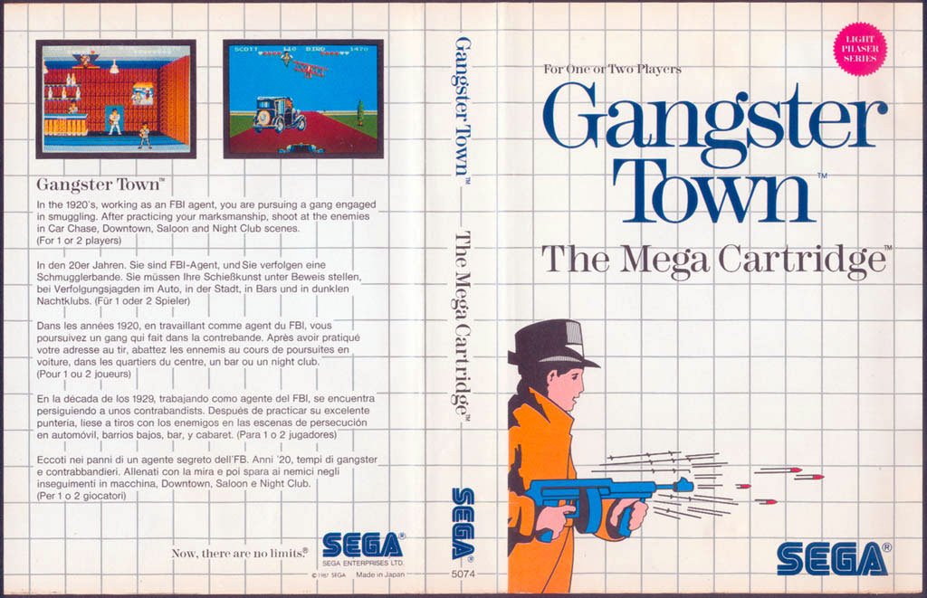 Caratula de Gangster Town para Sega Master System