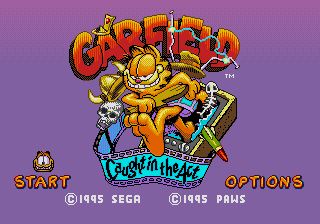 Pantallazo de Garfield: Caught in the Act para Sega Megadrive