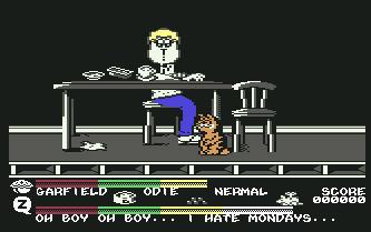 Pantallazo de Garfield in Big Fat Hairy Deal para Commodore 64
