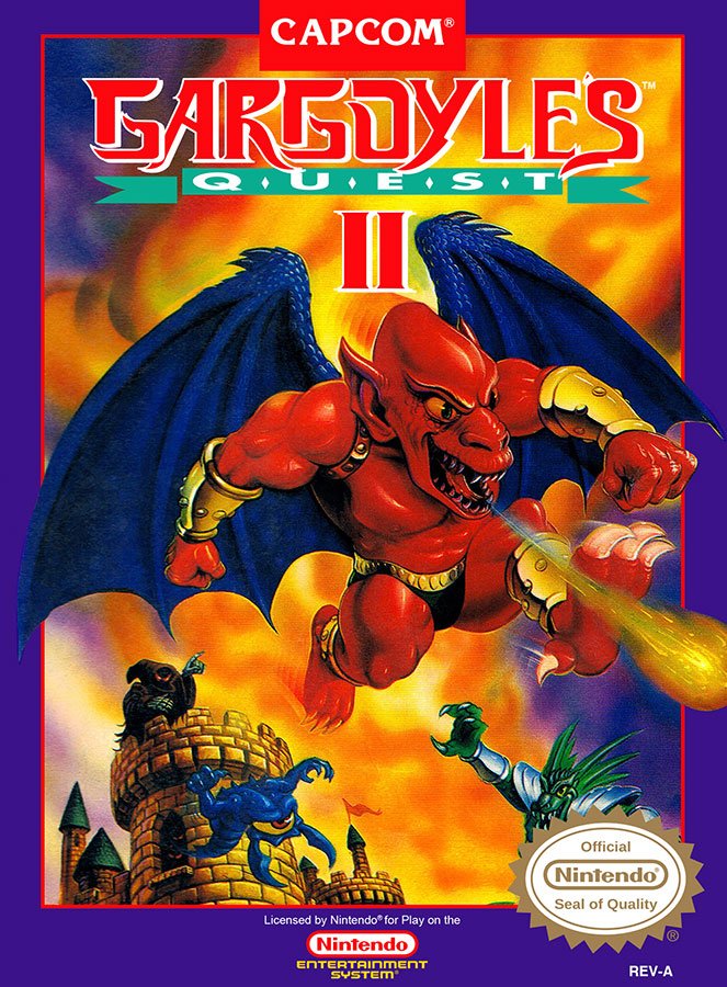 Caratula de Gargoyle's Quest II: The Demon Darkness para Nintendo (NES)