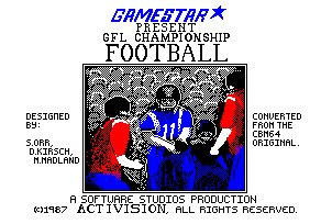 Pantallazo de Gba / Gfl Championship Football para Amstrad CPC
